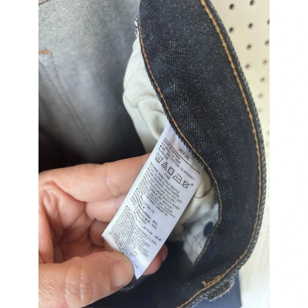 Old Navy Jeans Mens 38x30 Dark Wash Athletic Taper Built-In Flex Denim Stretch